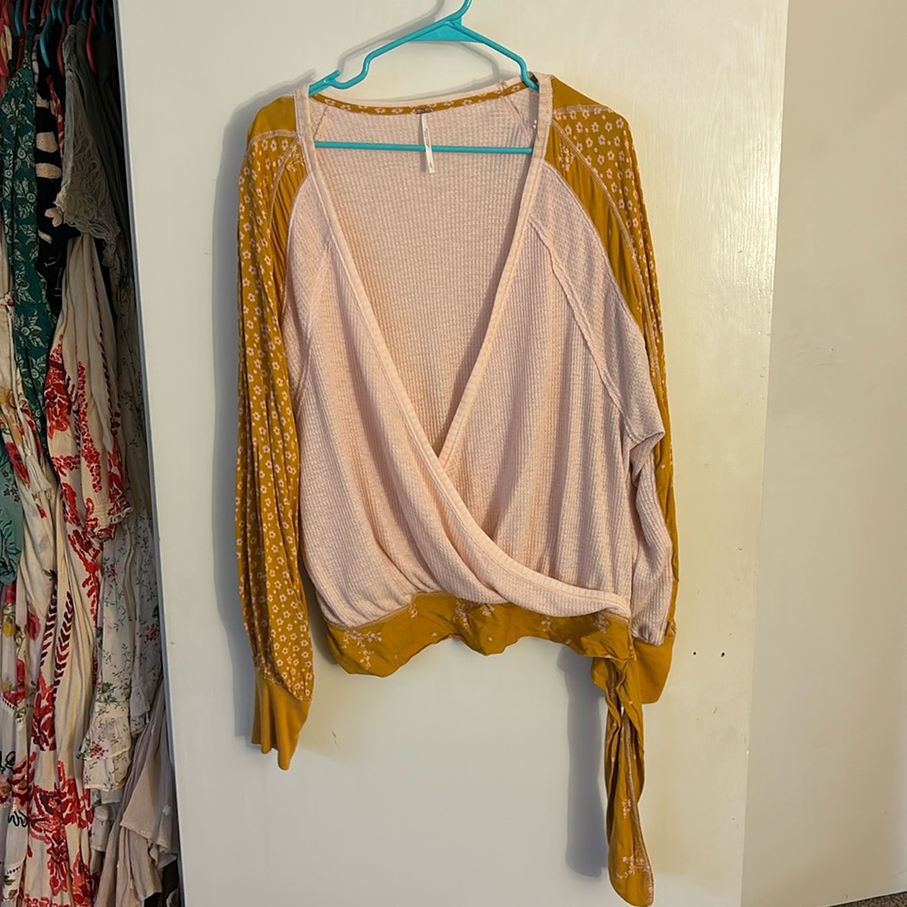 Free people open blouse, XL NEVER WORN